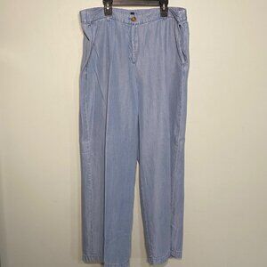 J. Jill Womens Size 18 Light Denim Loose Fit Pants - Classic Look